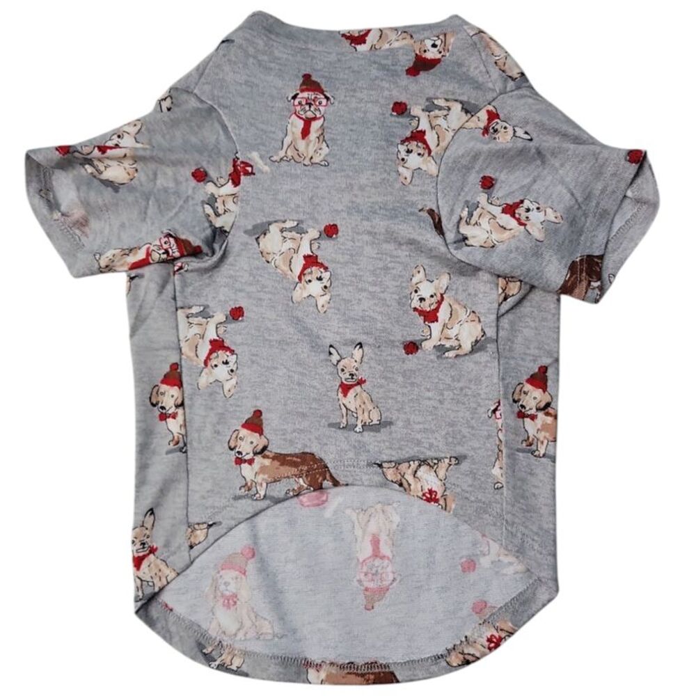 Member's Mark Family Sleep Stretch Easy Care Pet Pajama Coat - Grey Dogs